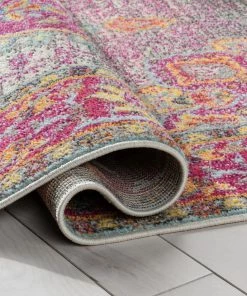 Well Woven Global Payson Bohemian Oriental Perisan Fuchsia Rug