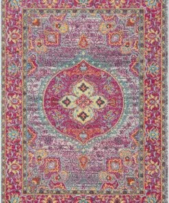Well Woven Global Payson Bohemian Oriental Perisan Fuchsia Rug