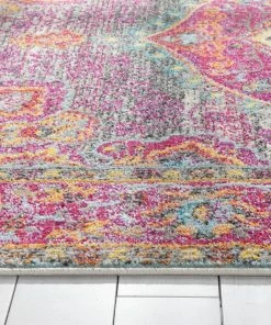 Well Woven Global Payson Bohemian Oriental Perisan Fuchsia Rug