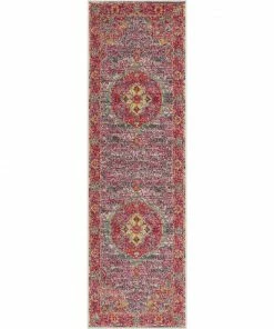 Well Woven Global Payson Bohemian Oriental Perisan Fuchsia Rug