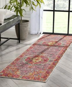 Well Woven Global Payson Bohemian Oriental Perisan Fuchsia Rug