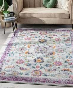 Well Woven Arlette Bohemian Oriental Perisan Fuchsia Rug Global