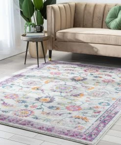 Well Woven Arlette Bohemian Oriental Perisan Fuchsia Rug Global