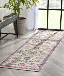 Well Woven Arlette Bohemian Oriental Perisan Fuchsia Rug Global