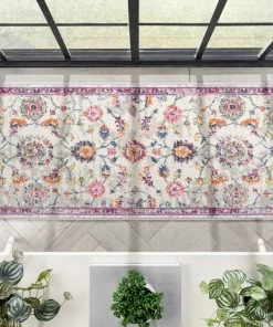 Well Woven Arlette Bohemian Oriental Perisan Fuchsia Rug Global