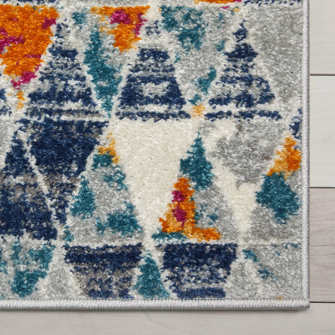 Well Woven Global Keyla Modern Geometric Light Blue Rug 4 Well Woven Global Keyla Modern Geometric Light Blue Rug