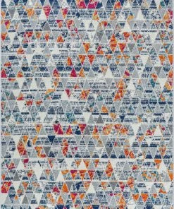 Well Woven Global Keyla Modern Geometric Light Blue Rug