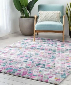 Well Woven Global Keyla Modern Geometric Fuchsia Rug 19 Well Woven Global Keyla Modern Geometric Fuchsia Rug