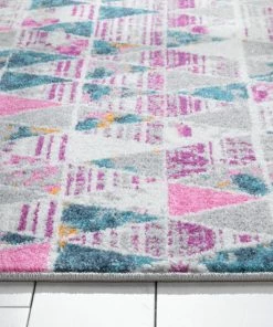 Well Woven Global Keyla Modern Geometric Fuchsia Rug 20 Well Woven Global Keyla Modern Geometric Fuchsia Rug