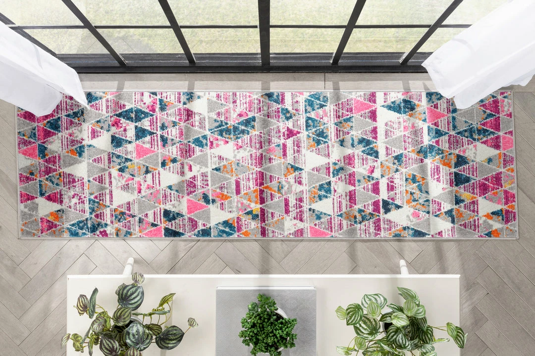 Well Woven Global Keyla Modern Geometric Fuchsia Rug 12 Well Woven Global Keyla Modern Geometric Fuchsia Rug