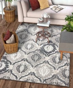 Well Woven Felize Dark Grey Modern Rug Vintage