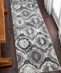 Well Woven Felize Dark Grey Modern Rug Vintage