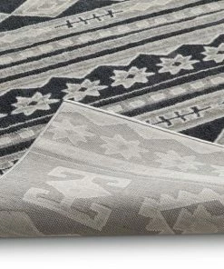 Well Woven Tribal Kanab Dark Grey Modern Rug