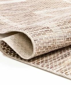 Well Woven Ferro Modern Geometric Beige Flatweave Rug