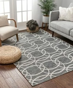 Well Woven Tocha Modern Geometric Flatweave Rug