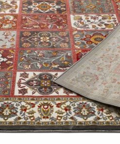 Well Woven Ornamental Multi Traditional Rug