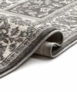 Well Woven Ornamental Grey Vintage Rug 5'3" X 7'3" Grey & Silver 13 Well Woven Ornamental Grey Vintage Rug 5'3