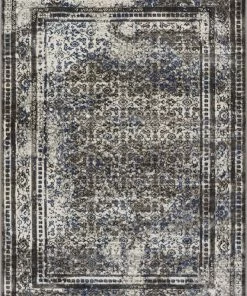 Well Woven Dramatic Blue Vintage Rug