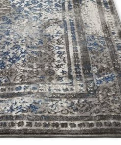 Well Woven Dramatic Blue Vintage Rug