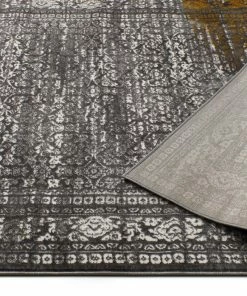 Well Woven Dramatic Gold Vintage Rug