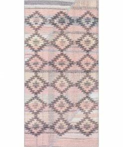 Well Woven Global Trio Southwestern Geometric Blush Machine Washable Rug By Chill Rugs 7'7