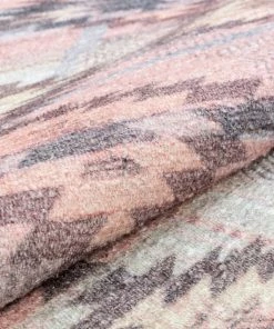 Well Woven Global Trio Southwestern Geometric Blush Machine Washable Rug By Chill Rugs 7'7