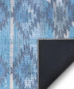 Well Woven Trio Southwestern Geometric Blue Machine Washable Rug By Chill Rugs Global