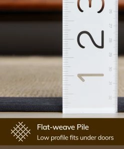 Well Woven Sorel Farmhouse Non-Slip Jute Natural Black Border Rug Jute + Natural