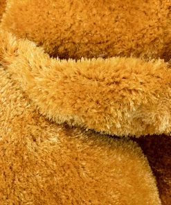 Well Woven Chroma Glam Solid Ultra Soft Yellow Multi-Textured Shimmer Pile Shag Rug