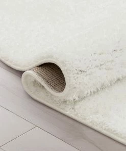 Well Woven Chroma Glam Solid Ultra Soft Ivory Multi-Textured Shimmer Pile Shag Rug 21 Well Woven Chroma Glam Solid Ultra Soft Ivory Multi-Textured Shimmer Pile Shag Rug