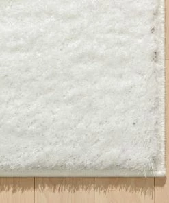 Well Woven Chroma Glam Solid Ultra Soft Ivory Multi-Textured Shimmer Pile Shag Rug 16 Well Woven Chroma Glam Solid Ultra Soft Ivory Multi-Textured Shimmer Pile Shag Rug