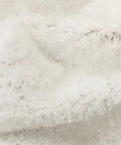 Well Woven Chroma Glam Solid Ultra Soft Ivory Multi-Textured Shimmer Pile Shag Rug 15 Well Woven Chroma Glam Solid Ultra Soft Ivory Multi-Textured Shimmer Pile Shag Rug