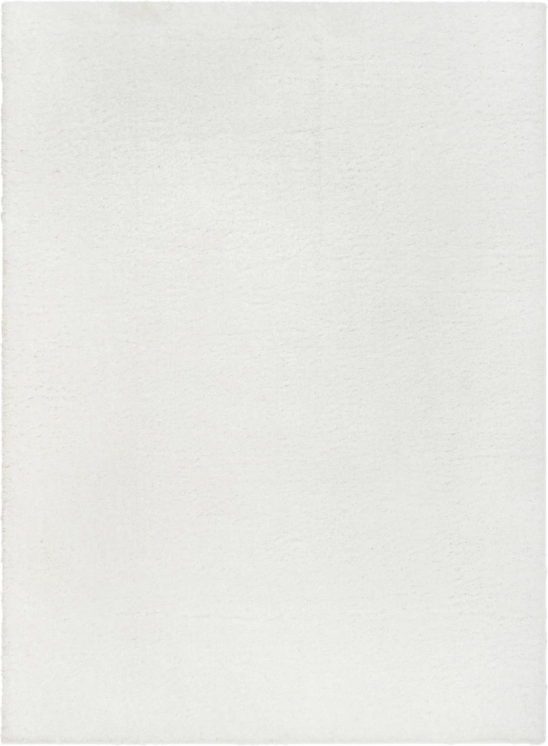 Well Woven Chroma Glam Solid Ultra Soft Ivory Multi-Textured Shimmer Pile Shag Rug 2 Well Woven Chroma Glam Solid Ultra Soft Ivory Multi-Textured Shimmer Pile Shag Rug