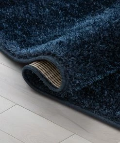 Well Woven Chroma Glam Solid Ultra Soft Indigo Blue Multi-Textured Shimmer Pile Shag Rug 21 Well Woven Chroma Glam Solid Ultra Soft Indigo Blue Multi-Textured Shimmer Pile Shag Rug
