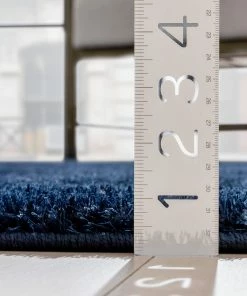 Well Woven Chroma Glam Solid Ultra Soft Indigo Blue Multi-Textured Shimmer Pile Shag Rug 19 Well Woven Chroma Glam Solid Ultra Soft Indigo Blue Multi-Textured Shimmer Pile Shag Rug
