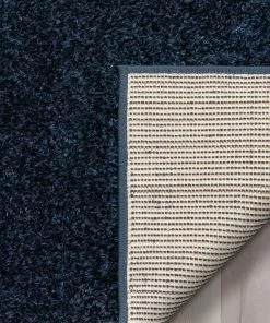 Well Woven Chroma Glam Solid Ultra Soft Indigo Blue Multi-Textured Shimmer Pile Shag Rug 20 Well Woven Chroma Glam Solid Ultra Soft Indigo Blue Multi-Textured Shimmer Pile Shag Rug