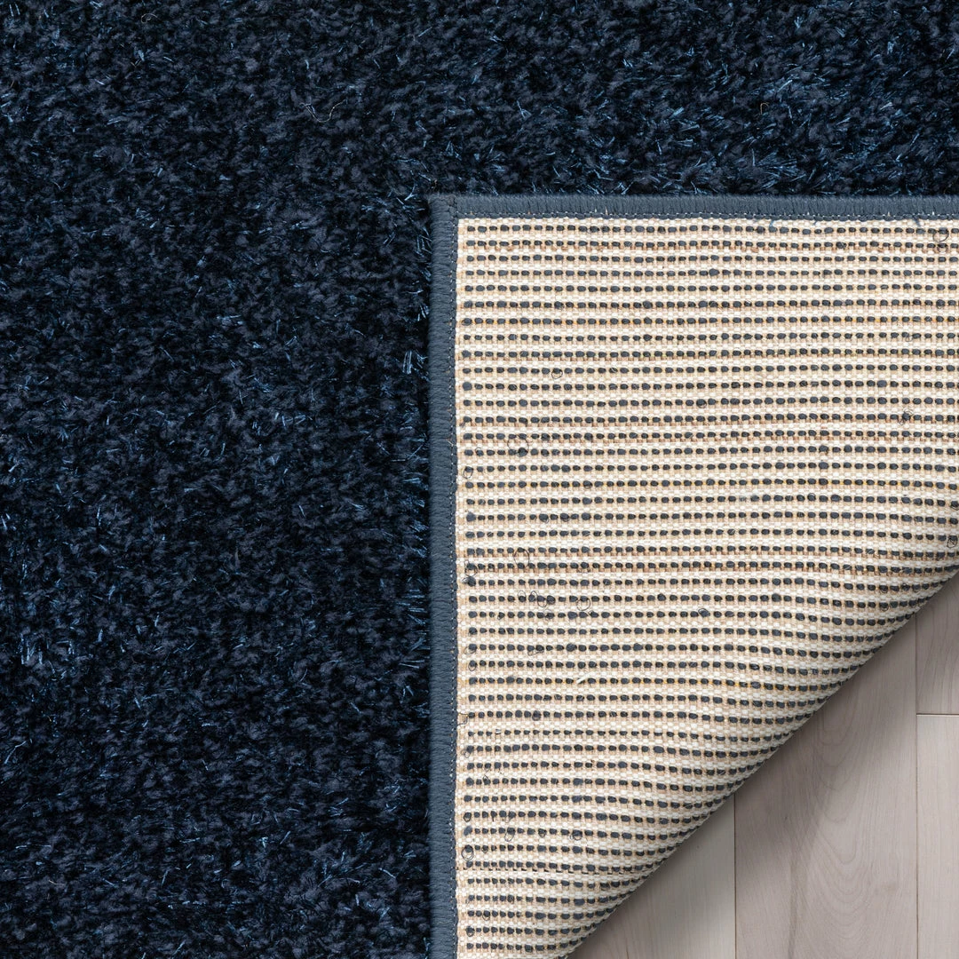 Well Woven Chroma Glam Solid Ultra Soft Indigo Blue Multi-Textured Shimmer Pile Shag Rug 8 Well Woven Chroma Glam Solid Ultra Soft Indigo Blue Multi-Textured Shimmer Pile Shag Rug