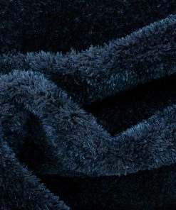 Well Woven Chroma Glam Solid Ultra Soft Indigo Blue Multi-Textured Shimmer Pile Shag Rug 15 Well Woven Chroma Glam Solid Ultra Soft Indigo Blue Multi-Textured Shimmer Pile Shag Rug