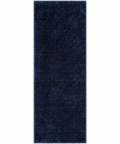 Well Woven Chroma Glam Solid Ultra Soft Indigo Blue Multi-Textured Shimmer Pile Shag Rug 22 Well Woven Chroma Glam Solid Ultra Soft Indigo Blue Multi-Textured Shimmer Pile Shag Rug