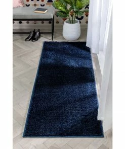 Well Woven Chroma Glam Solid Ultra Soft Indigo Blue Multi-Textured Shimmer Pile Shag Rug 23 Well Woven Chroma Glam Solid Ultra Soft Indigo Blue Multi-Textured Shimmer Pile Shag Rug