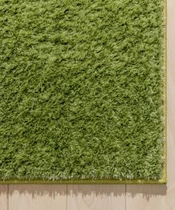 Well Woven Chroma Glam Solid Ultra Soft Green Multi-Textured Shimmer Pile Shag Rug 16 Well Woven Chroma Glam Solid Ultra Soft Green Multi-Textured Shimmer Pile Shag Rug