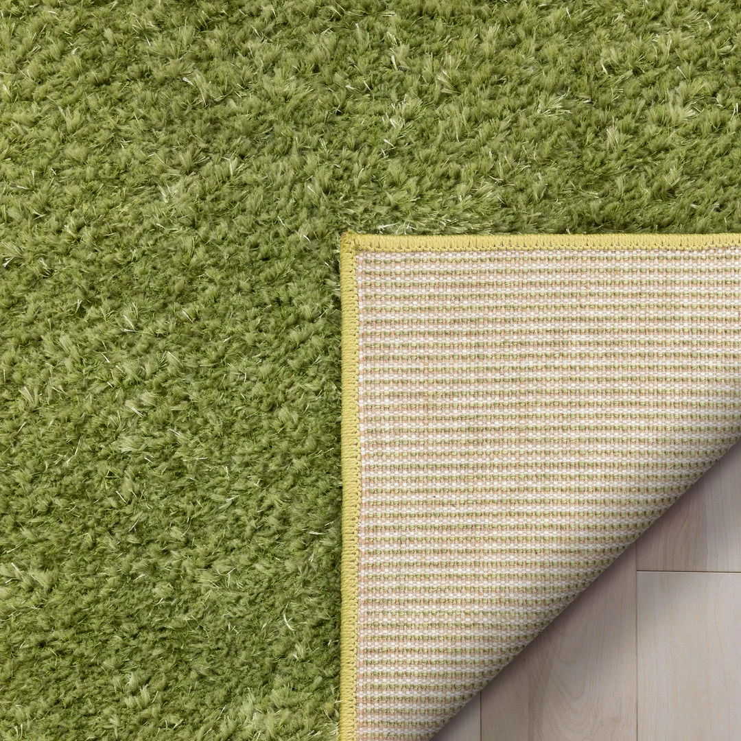 Well Woven Chroma Glam Solid Ultra Soft Green Multi-Textured Shimmer Pile Shag Rug 8 Well Woven Chroma Glam Solid Ultra Soft Green Multi-Textured Shimmer Pile Shag Rug