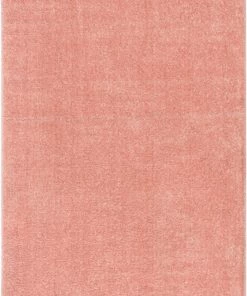Well Woven Chroma Glam Solid Ultra Soft Light Pink Multi-Textured Shimmer Pile Shag Rug
