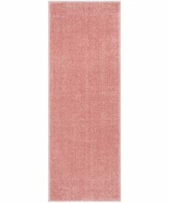 Well Woven Chroma Glam Solid Ultra Soft Light Pink Multi-Textured Shimmer Pile Shag Rug