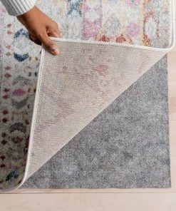 Well Woven Premium Felt Non-Slip Rug Pad, 1/8" Thick Cushioned, All-Floor Protection, Rug Underlay