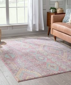 Well Woven Otero Vintage Bohemian Aztec Tribal Blush Rug Global