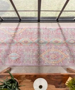 Well Woven Otero Vintage Bohemian Aztec Tribal Blush Rug Global