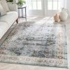 Well Woven Matlock Bohemian Eclectic Persian Blue Rug Vintage