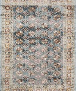 Well Woven Matlock Bohemian Eclectic Persian Blue Rug Vintage