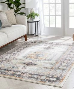 Well Woven Roswell Bohemian Eclectic Aztec Beige Rug